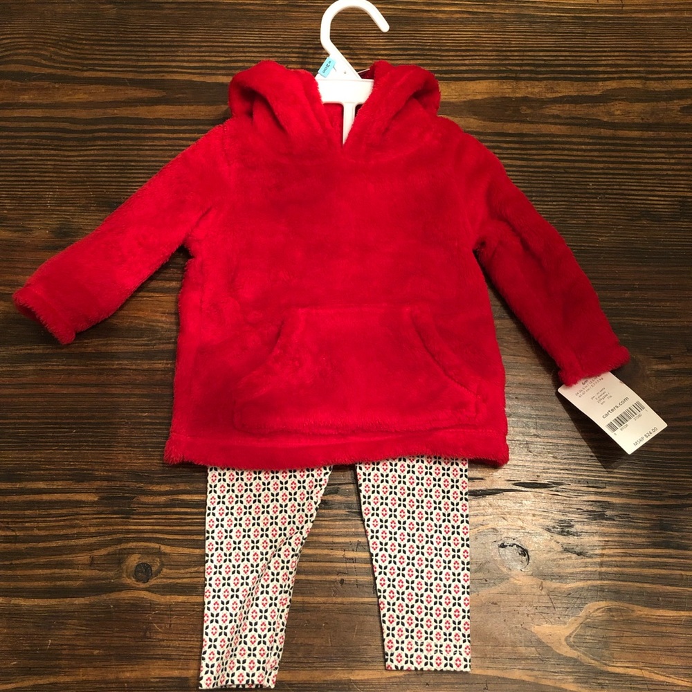 Carters sweatshirt and leggings set